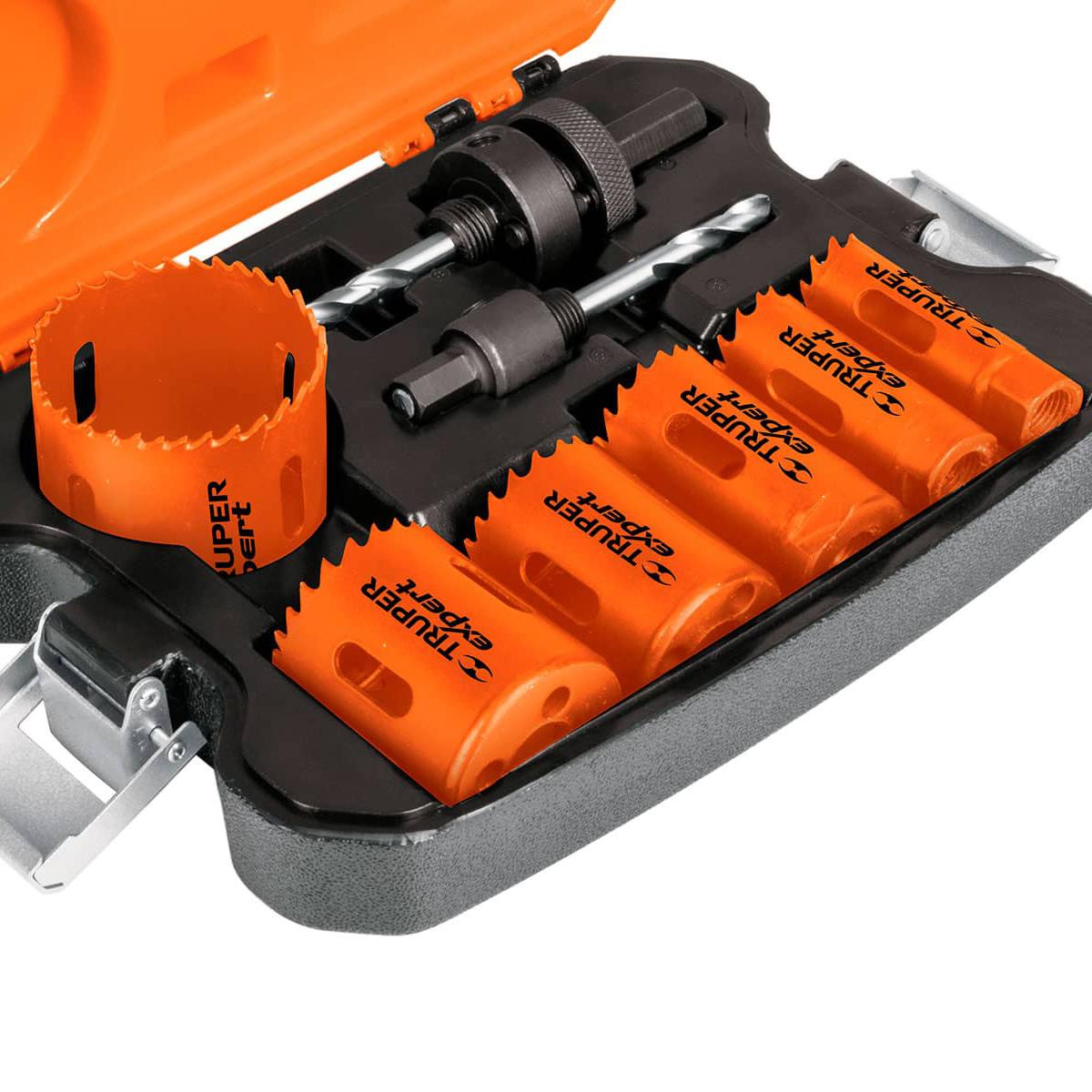 Kit De Sierras Copa Bimetal Truper Expert Kitb-6  6 Piezas + 2 Mandriles